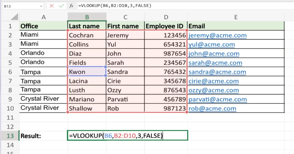 excel-vlookup-function